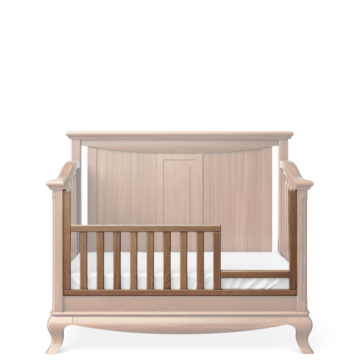 Antonio Toddler Rail for Convertible Crib #6501 and #6502 in Harvest finish, view 2