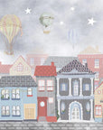 Blue Joyous Neighbourhood Wallpaper