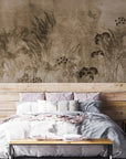 Bright Greenery Sepia Wallpaper