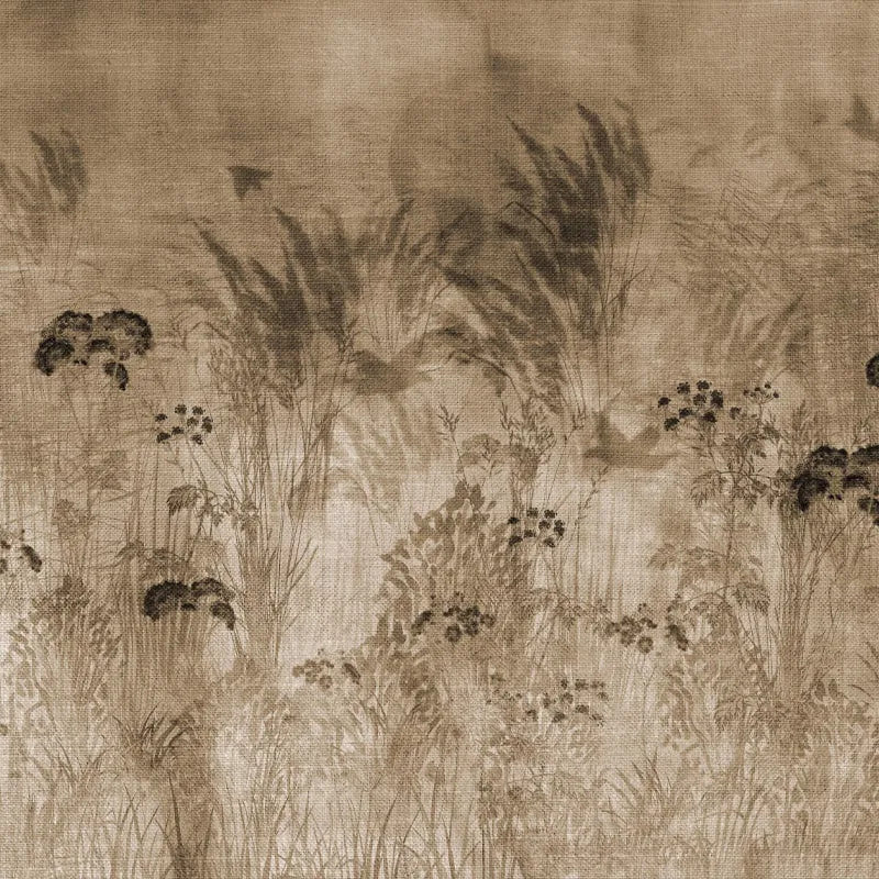 Bright Greenery Sepia Wallpaper