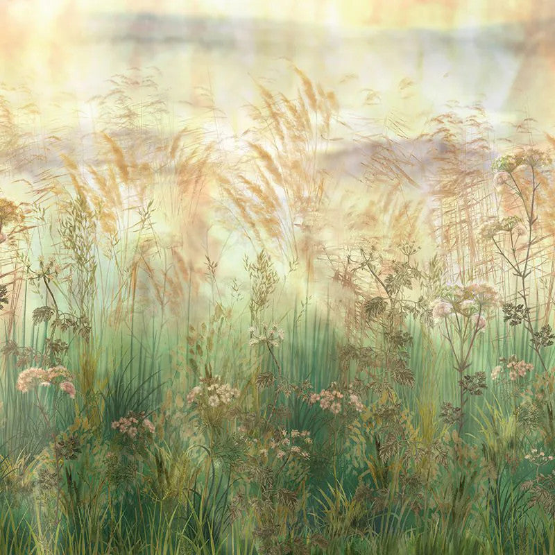 Bright Greenery Sunset Wallpaper