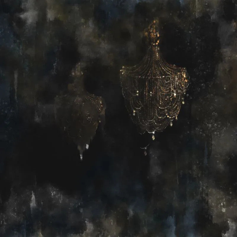 Chandelier Gold Wallpaper