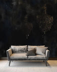 Chandelier Gold Wallpaper