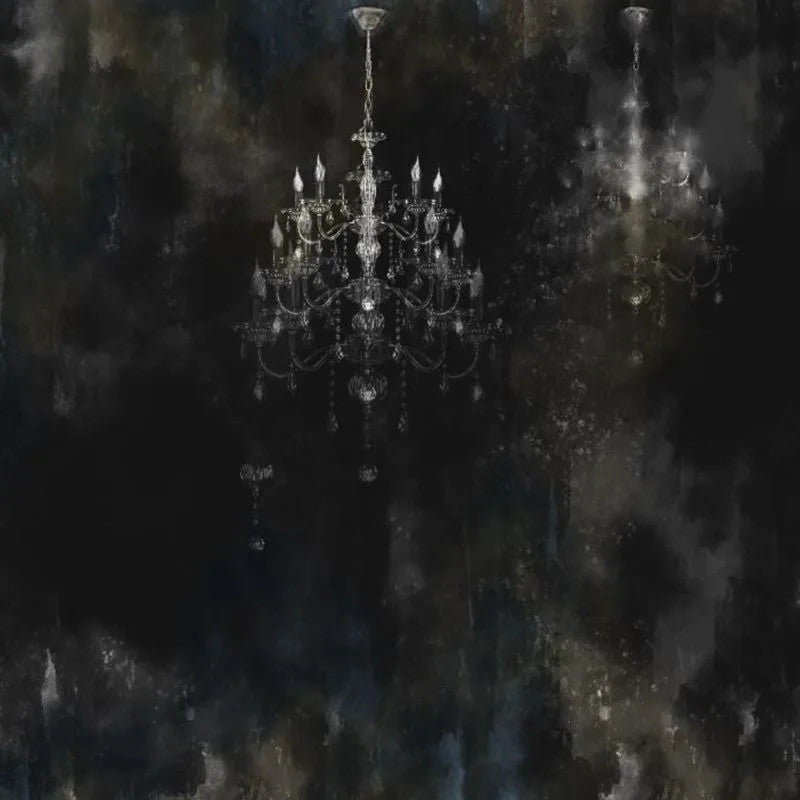 Chandelier Silver Wallpaper