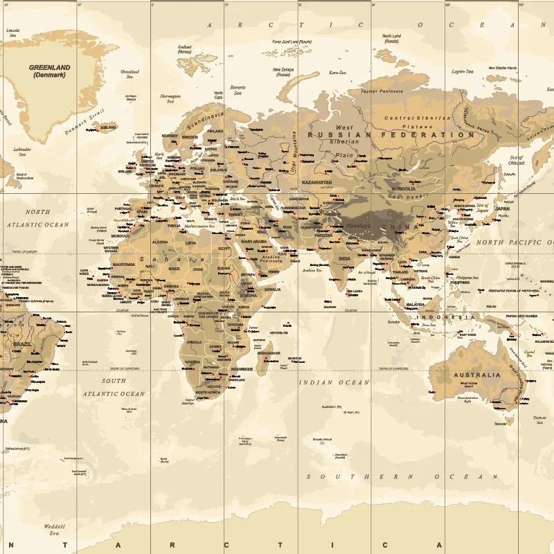Classic Vintage Map Wallpaper