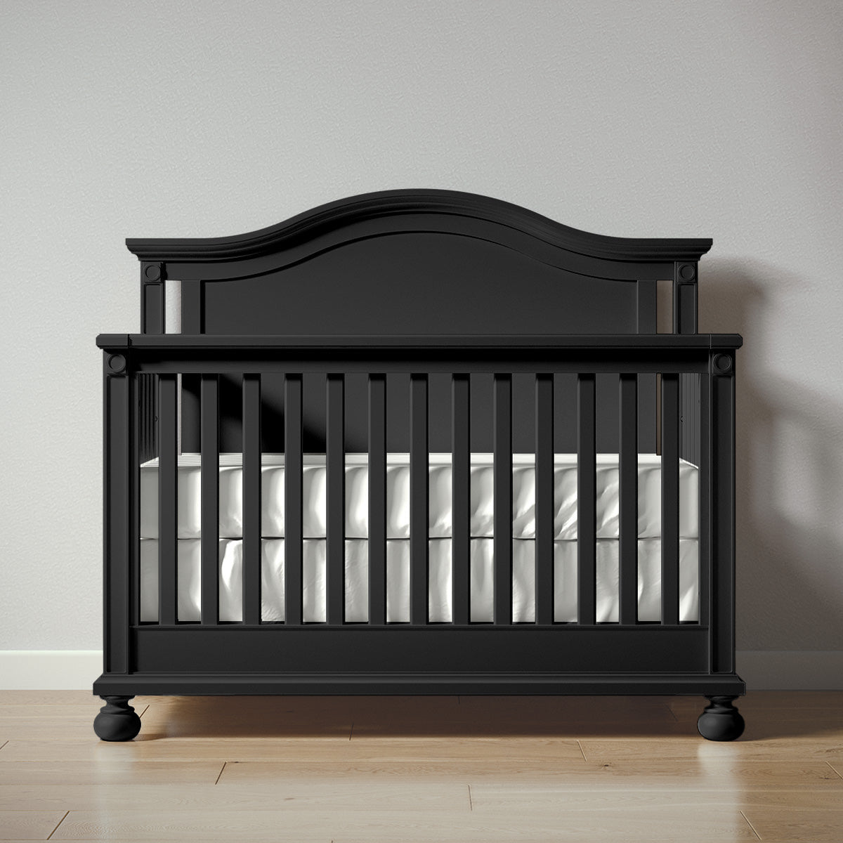 Dakota Convertible Crib in Peppercorn finish
