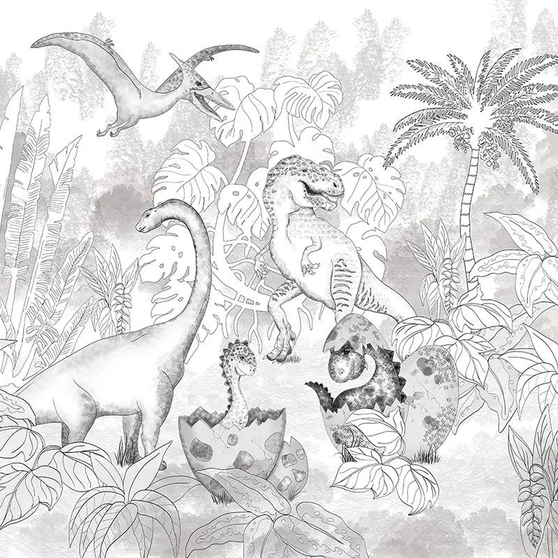 David's Dino In Grey Wallpaper