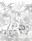 David's Dino In Grey Wallpaper