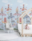 Flower houses Wallpaper