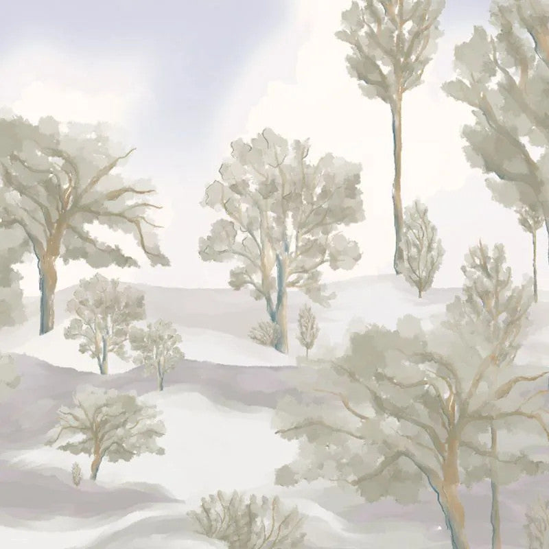 Foggy forest (light) Wallpaper
