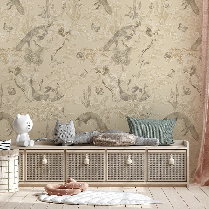 Fox And Fly Away Wallpaper