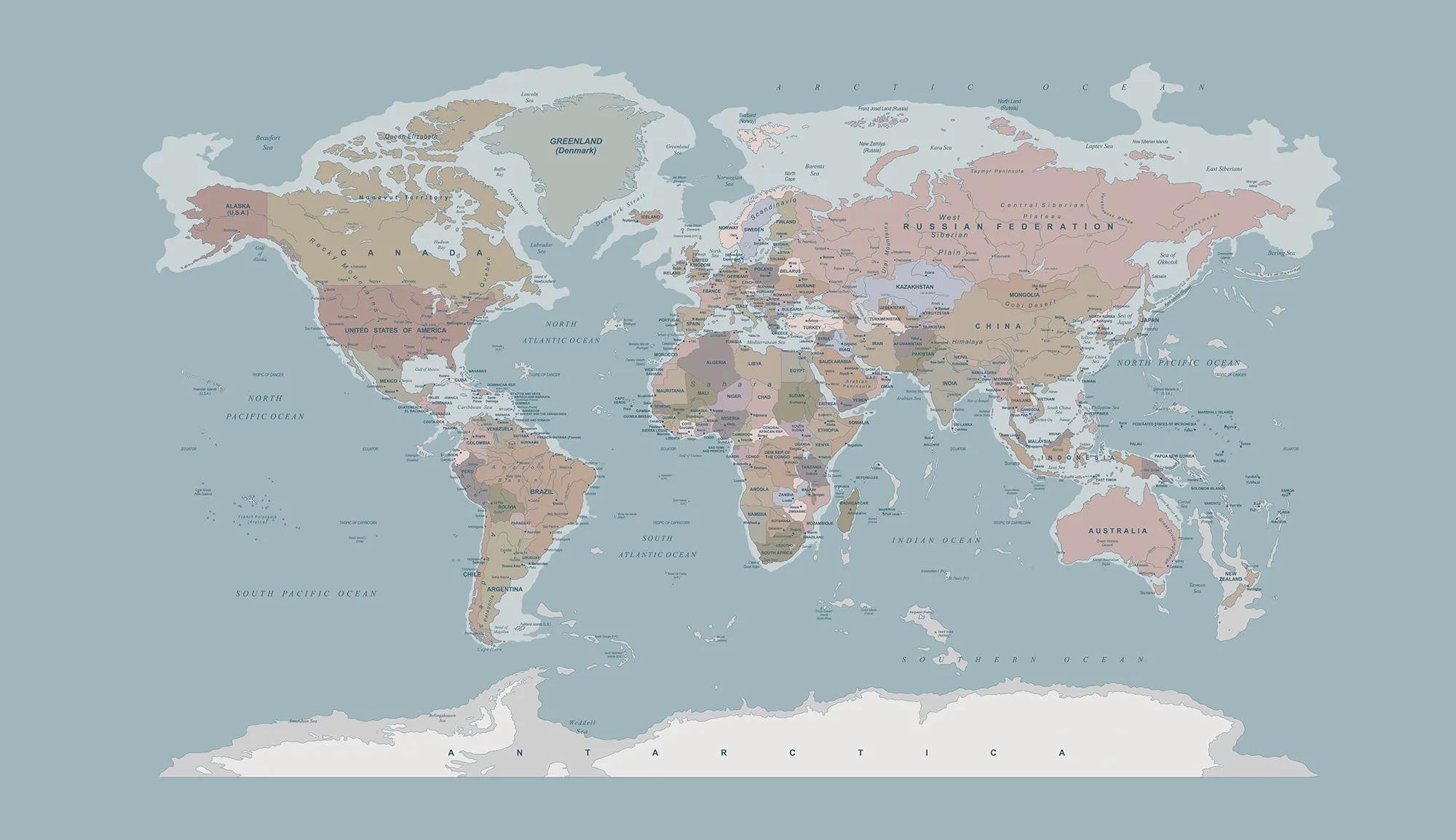 Political map Wallpaper