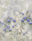 Indigo Carline Bouquet Field Wallpaper