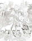 David's Dino In Grey Wallpaper