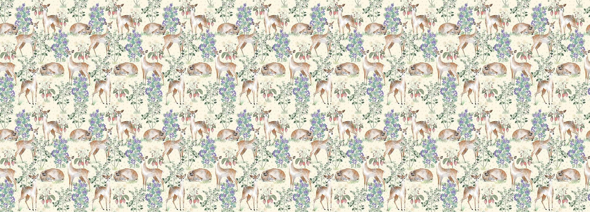 Anca's Fawn In Yellow Wallpaper