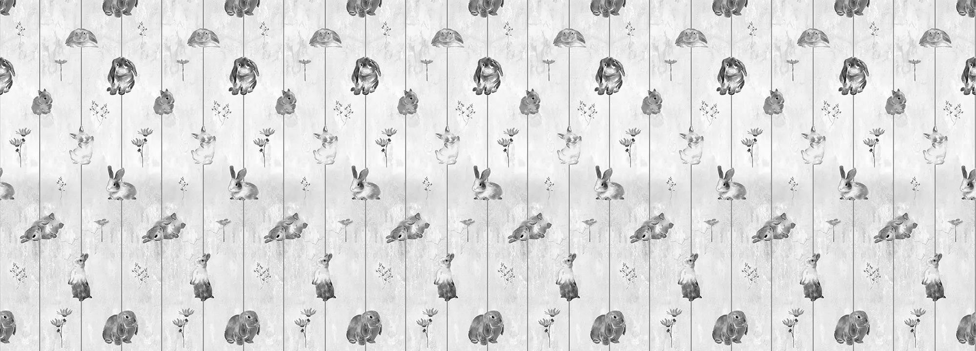 Gray bunnies Wallpaper