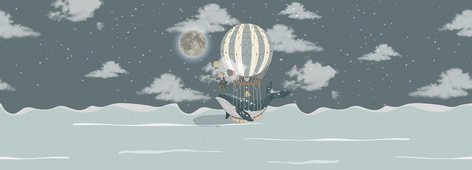 The Little Prince And The Whale Wallpaper