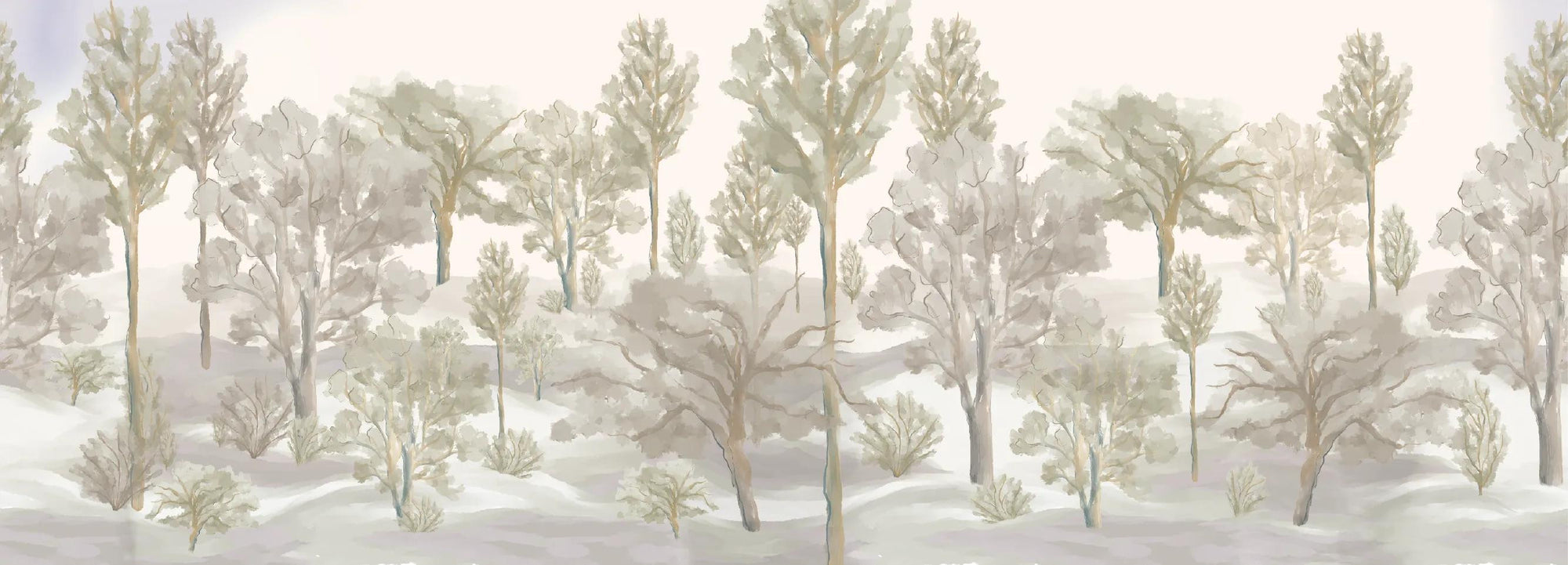 Foggy forest (light) Wallpaper