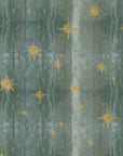 Stars Olive (textured) Wallpaper