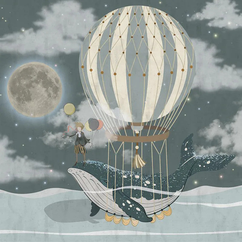 The Little Prince And The Whale Wallpaper