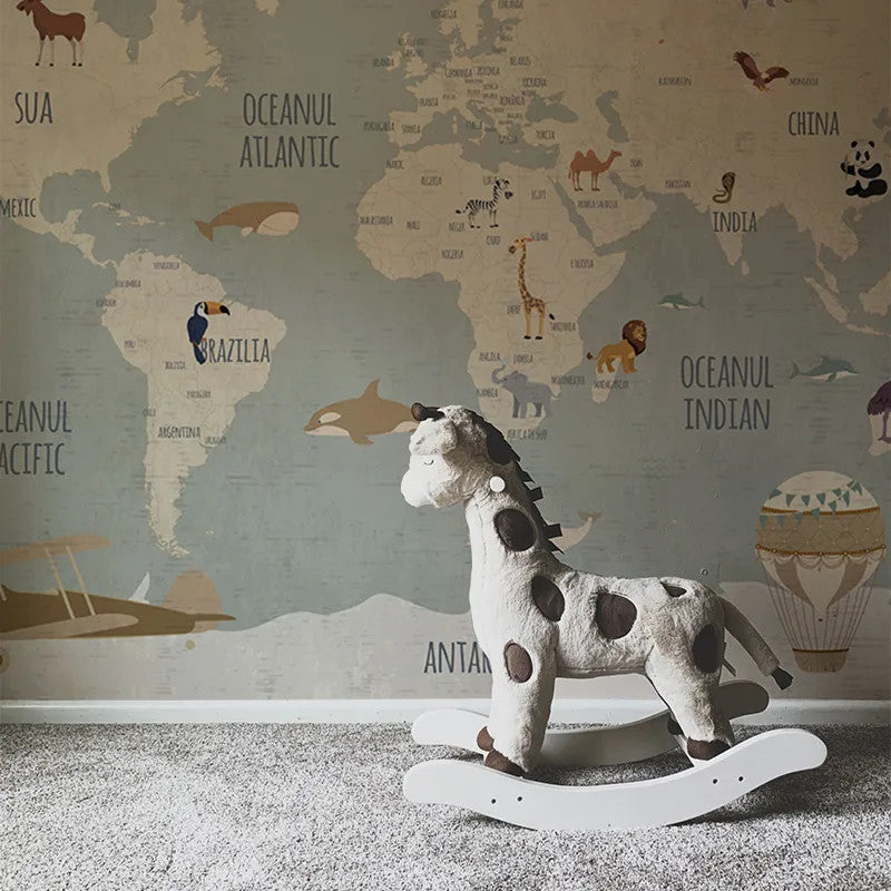Vintage travel map Wallpaper