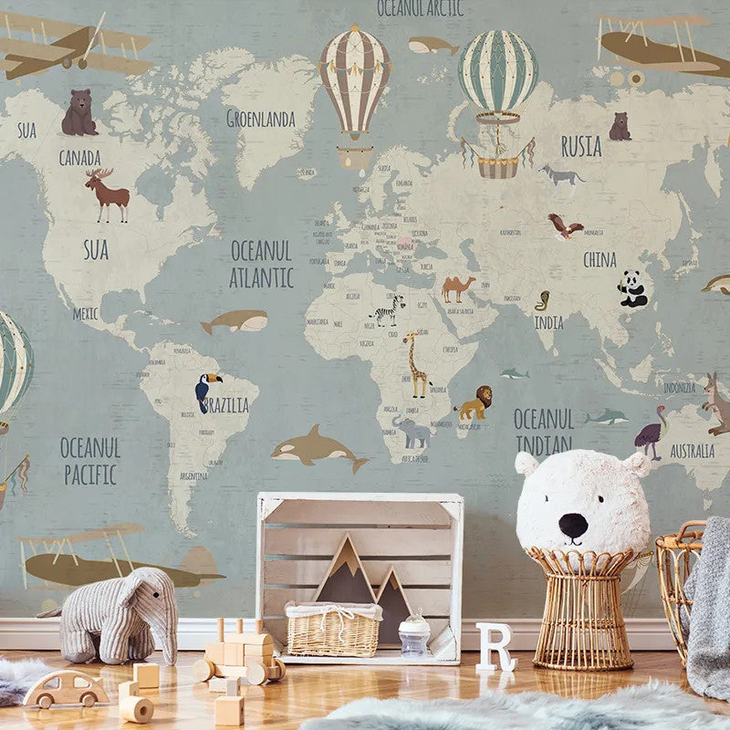 Vintage travel map Wallpaper