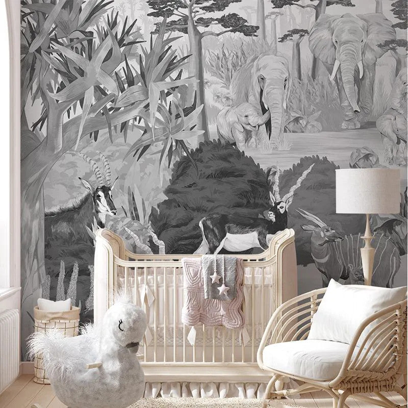 Wonderful Wilds Gray Wallpaper