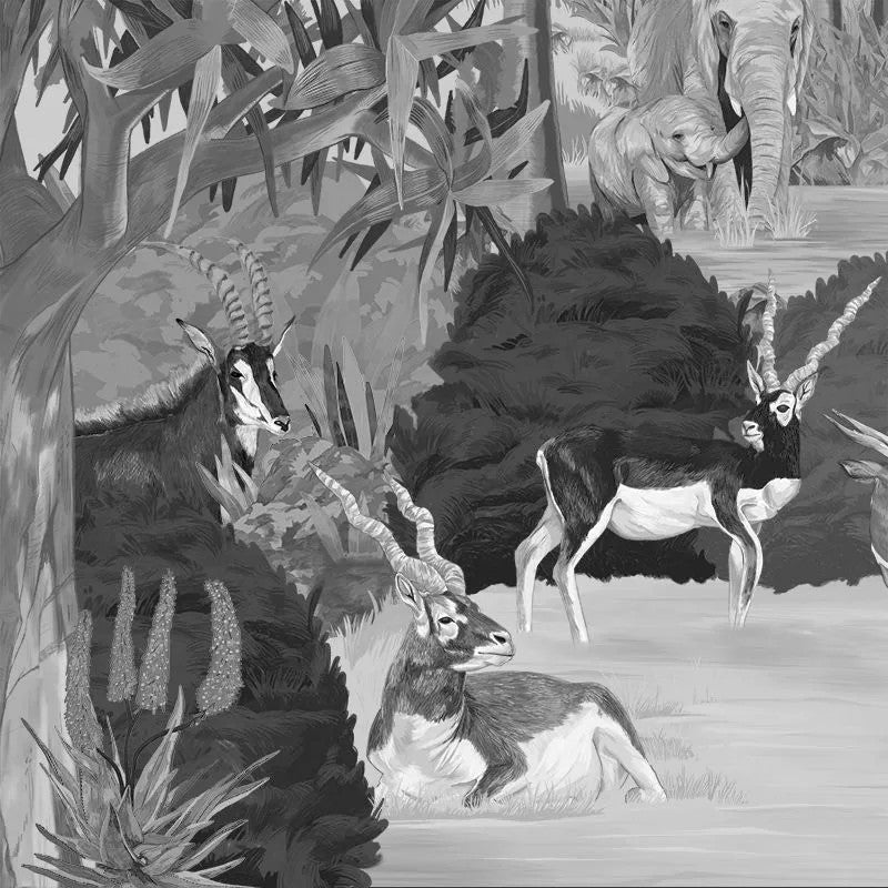 Wonderful Wilds Gray Wallpaper