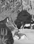 Wonderful Wilds Gray Wallpaper