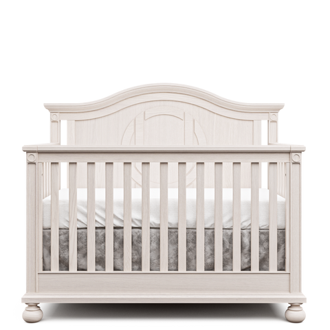 White crib solid back sales