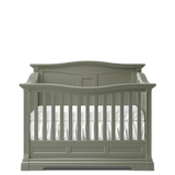 Imperio Convertible Crib Solid Back by Romina Furniture Baby Safe