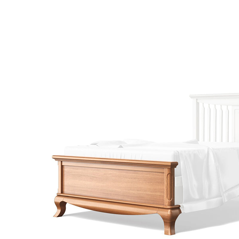 Low Profile Footboard for Bed Solid Wood