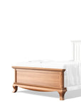 Low Profile Footboard for Bed Solid Wood