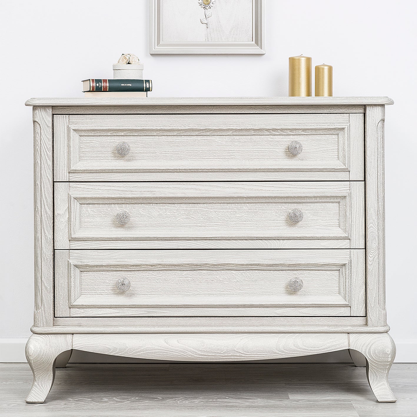 Silver Frost Single Dresser Hardwood