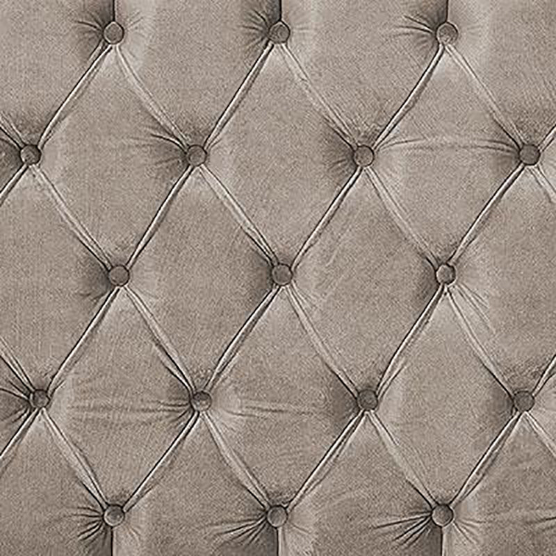 Tufted Panel Beige Velvet Non-Toxic