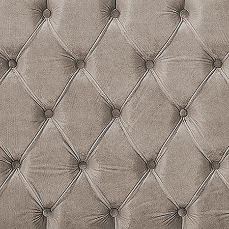 Greenguard Gold Certified - Tufted Panel Beige Velvet Non-Toxic