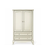 Solid Wood Armoire with Two Drawers