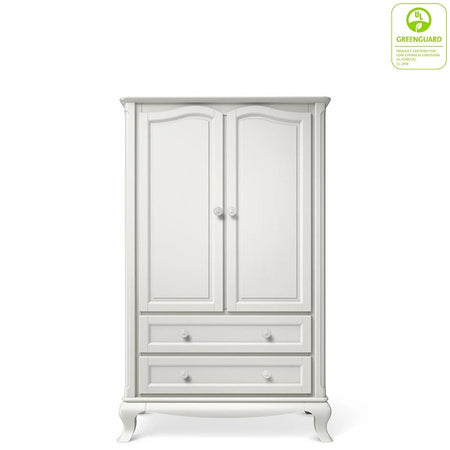 Greenguard Gold Certified - Solid White Armoire Made in Europe