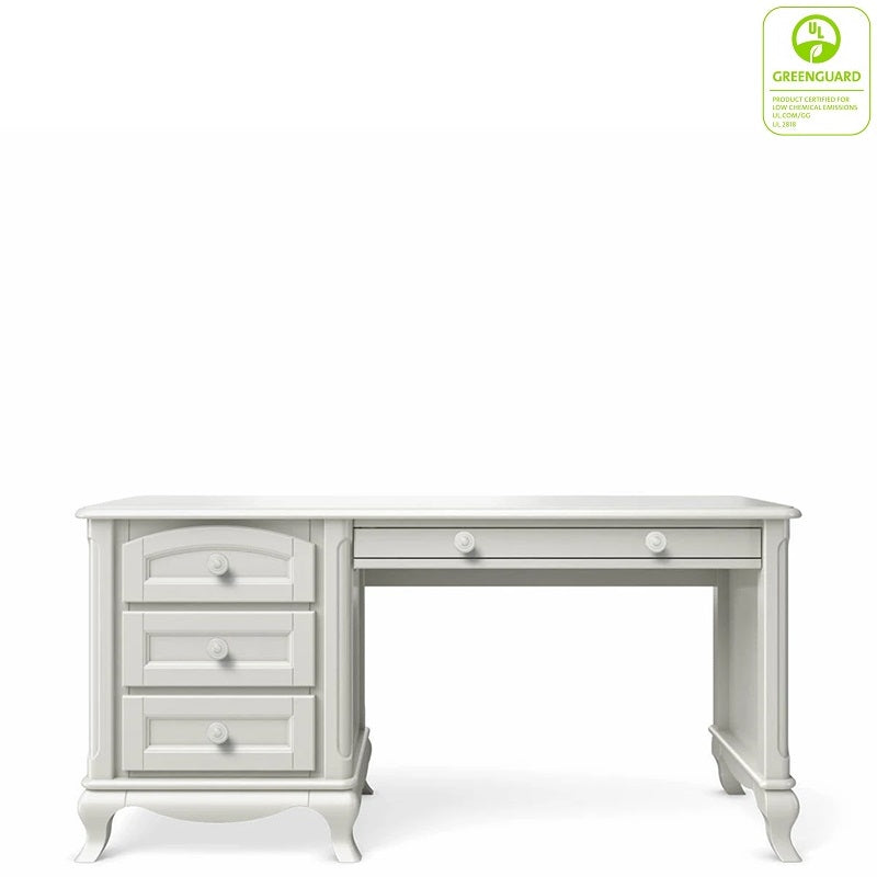 Solid Wood Desk in Solid White