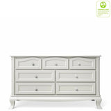 Solid Wood Double Dresser in Solid White