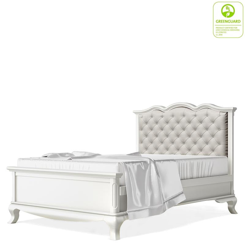 Tufted Full Bed Non-Toxic Finish Solid Wood