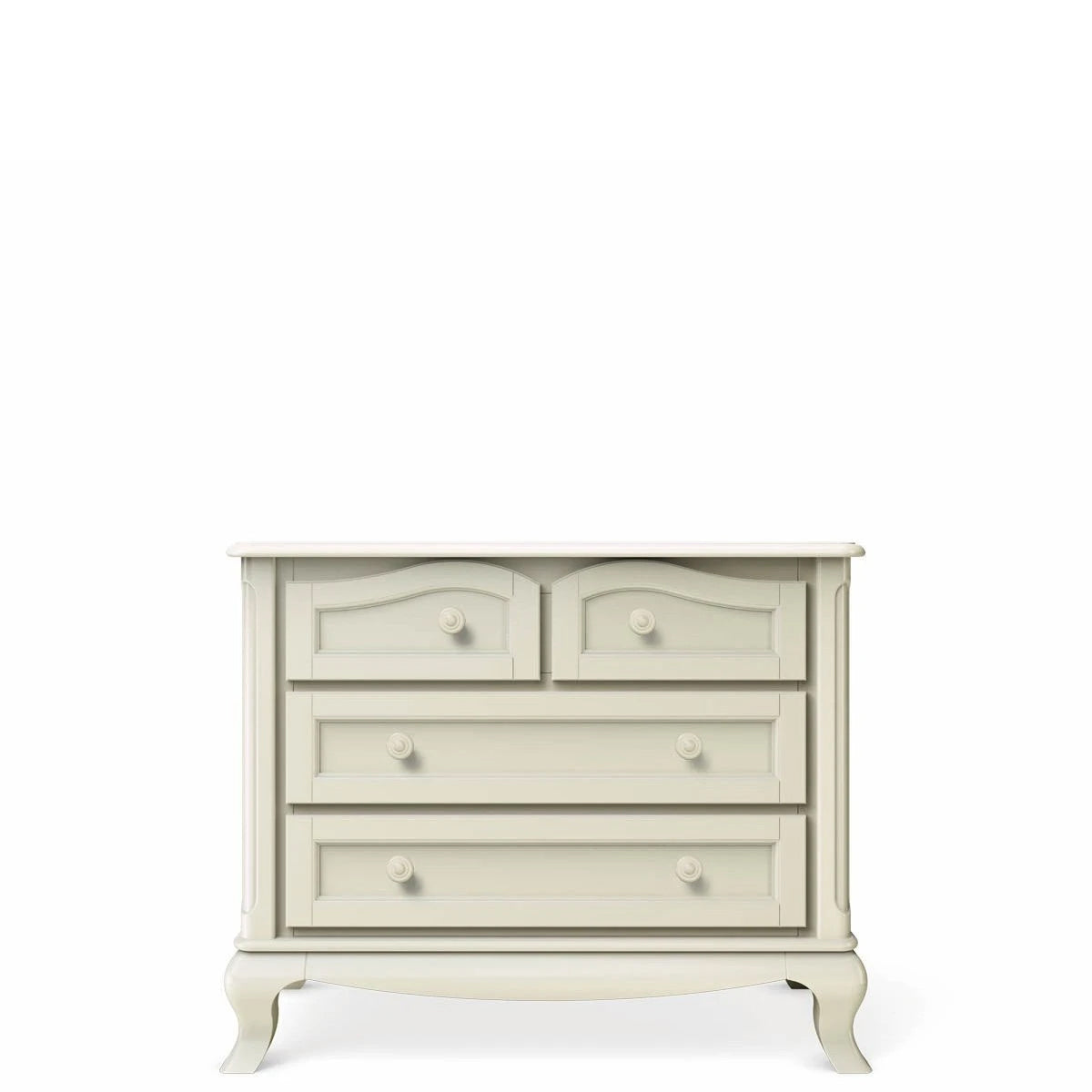 Single Dresser Bianco Satinato Solid Wood