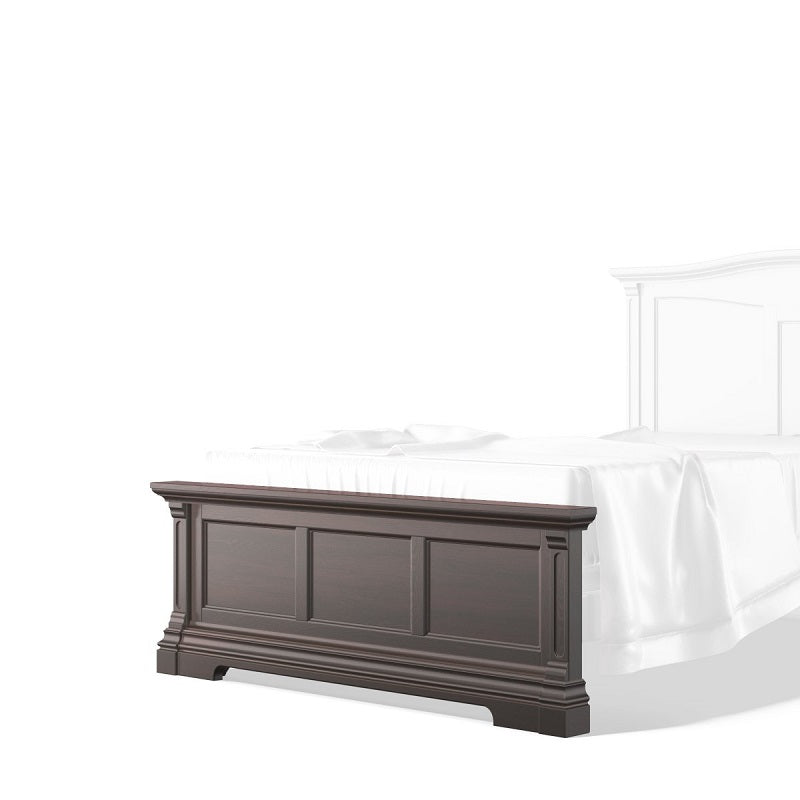 Hardwood Low Profile Footboard for Bed