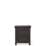 Oil Gray Nighstand Solid Wood Organic Finish