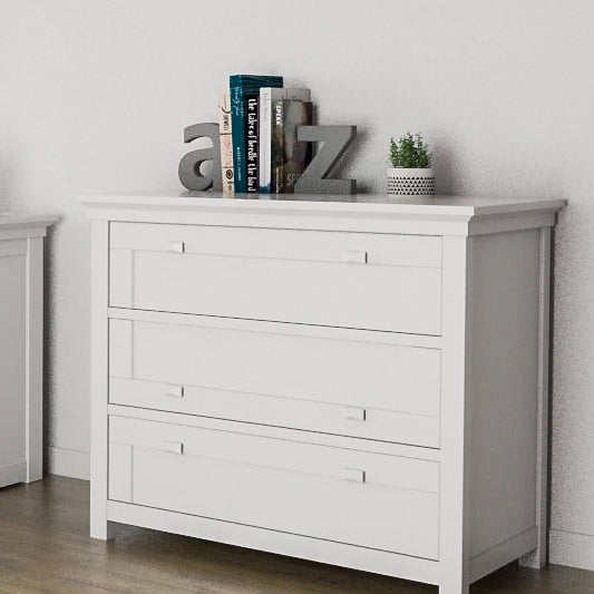 Organic Finish Solid Single Dresser Nursery Furniture