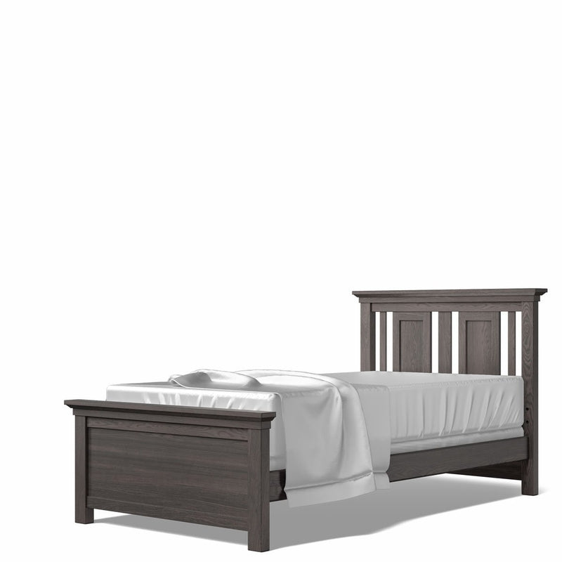 Oil Gray Twin Bed Luxury Bedroom Furniture GREENGUARD Gold Certified