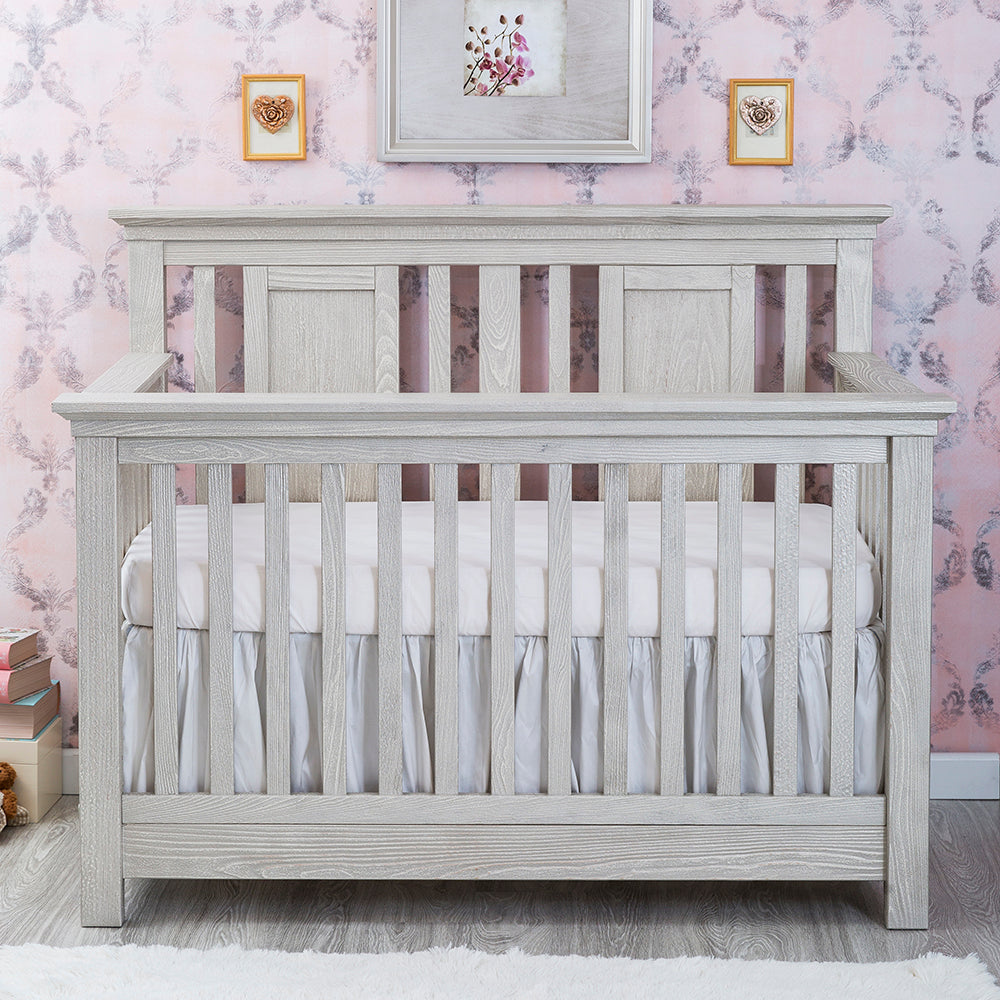 100% Solid Wood Crib with Open Back No Formaldehyde