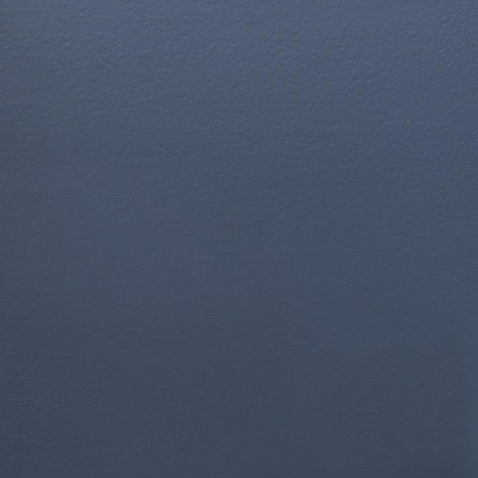 A solid navy blue color sample for a furniture finish.