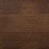A close-up image of a wood surface with a medium brown stain applied to it, showcasing the texture and color of the finish.