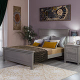 Beech Wood Full Bed Luxury Bedroom Solid Wood